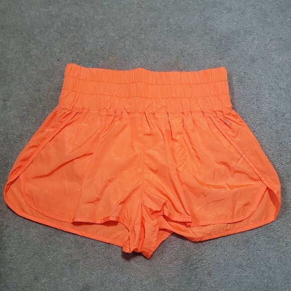 FREE PEOPLE FP MOVEMENT NWOT The Way Home Shorts 2" HR Neon Orange Women's XL - Picture 2 of 16